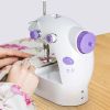 Electric Sewing Machine Portable 2 Speed Overlock Foot w/ Foot Pedal LED Light