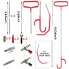 Stainless steel long distance car emergency Key Hook tool O-handle kit 20-piece wedge airbag wrench combination tool